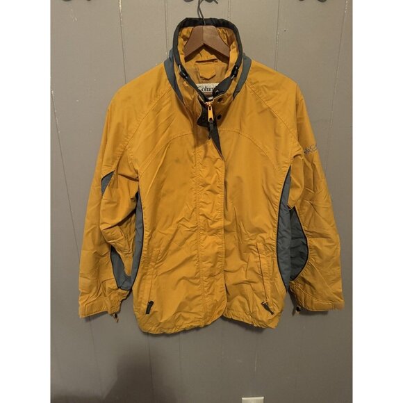 Columbia Bugaboo S Interchange Core Yellow Full Zip Snap Up Jacket Coat - Picture 1 of 6